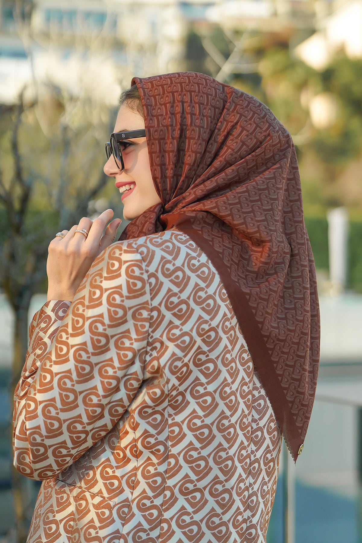 Bimu Voile Square - Tiramisu