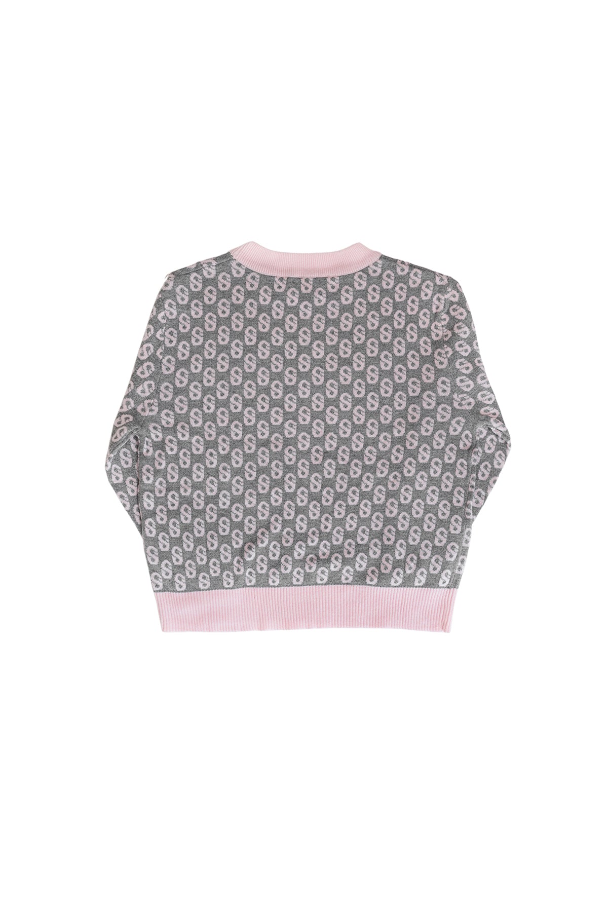 Everyday Kids Monogram Sweater - Moon Grey