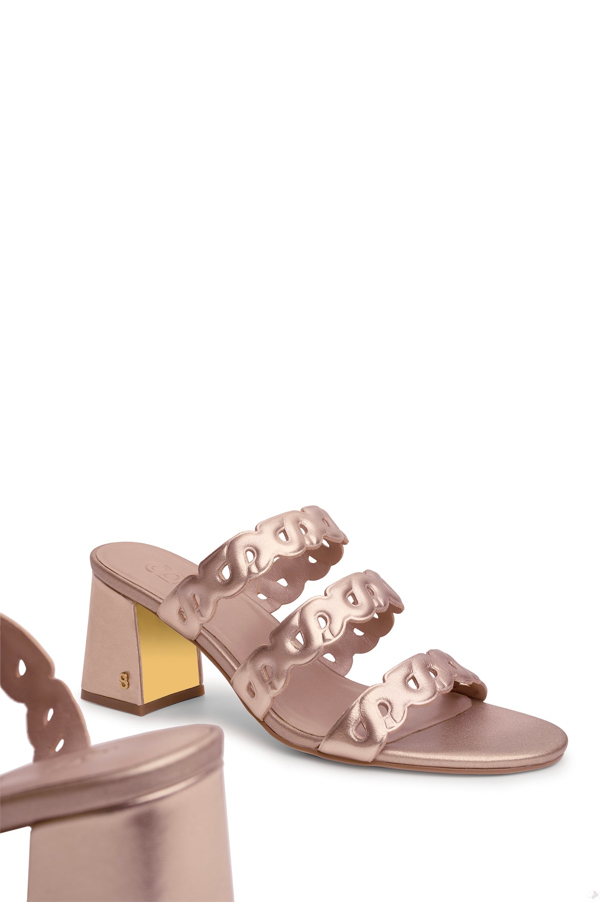 Clara Topuklu Ayakkabı - Gül Altın