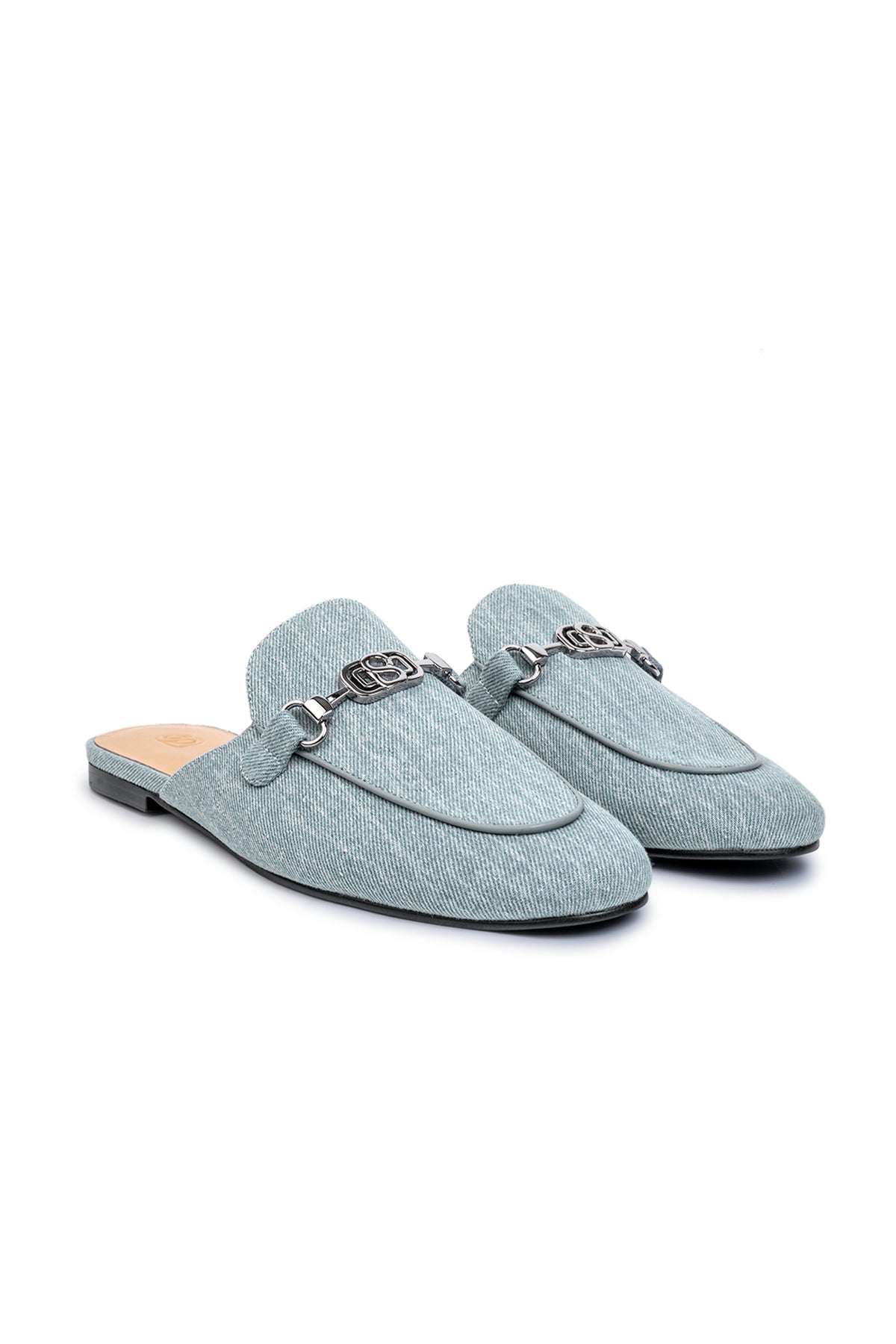 Linzy Denim Slipper - Wash Blue