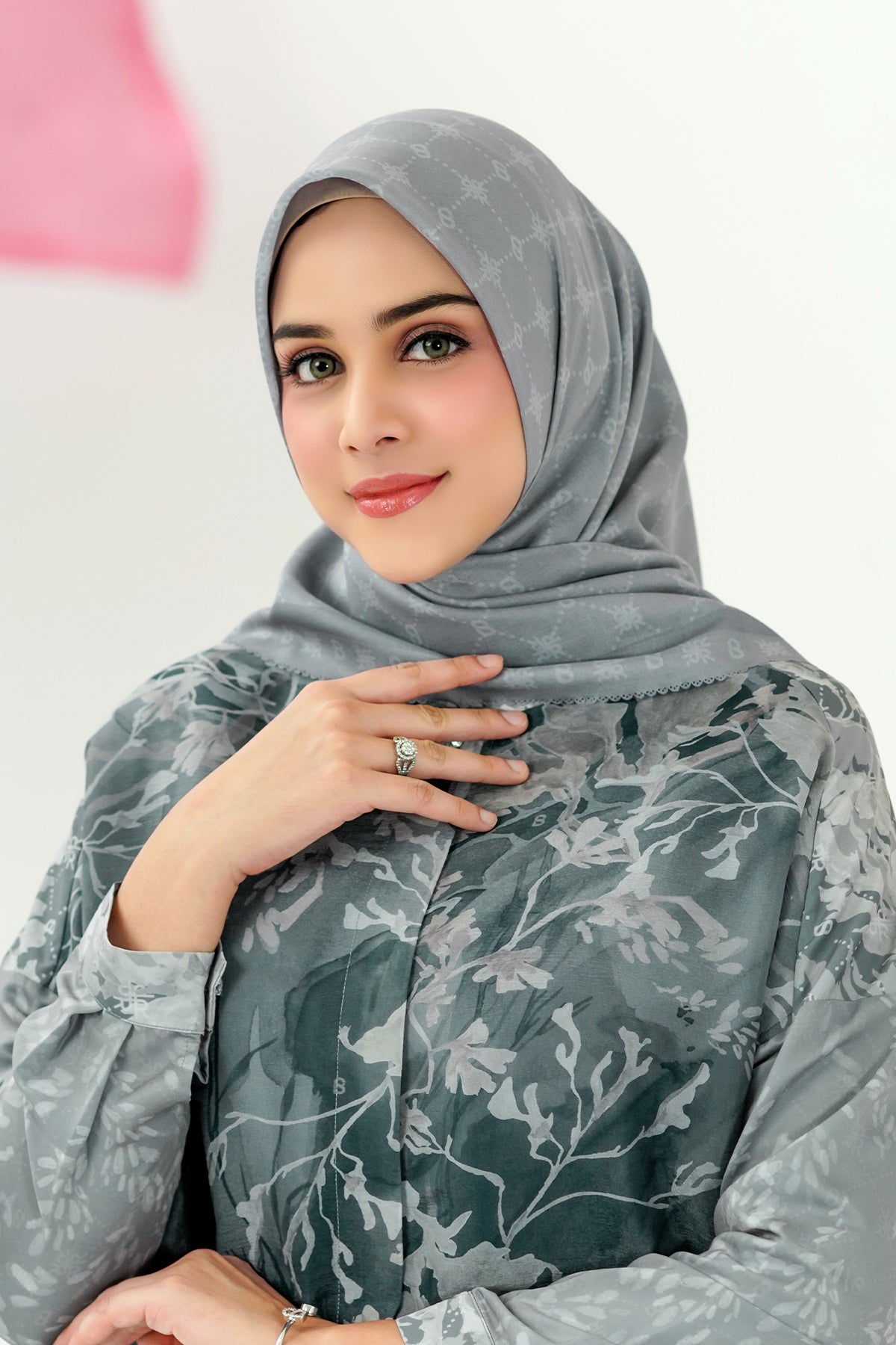 Xanadu Monogram Voal Square - Tornado