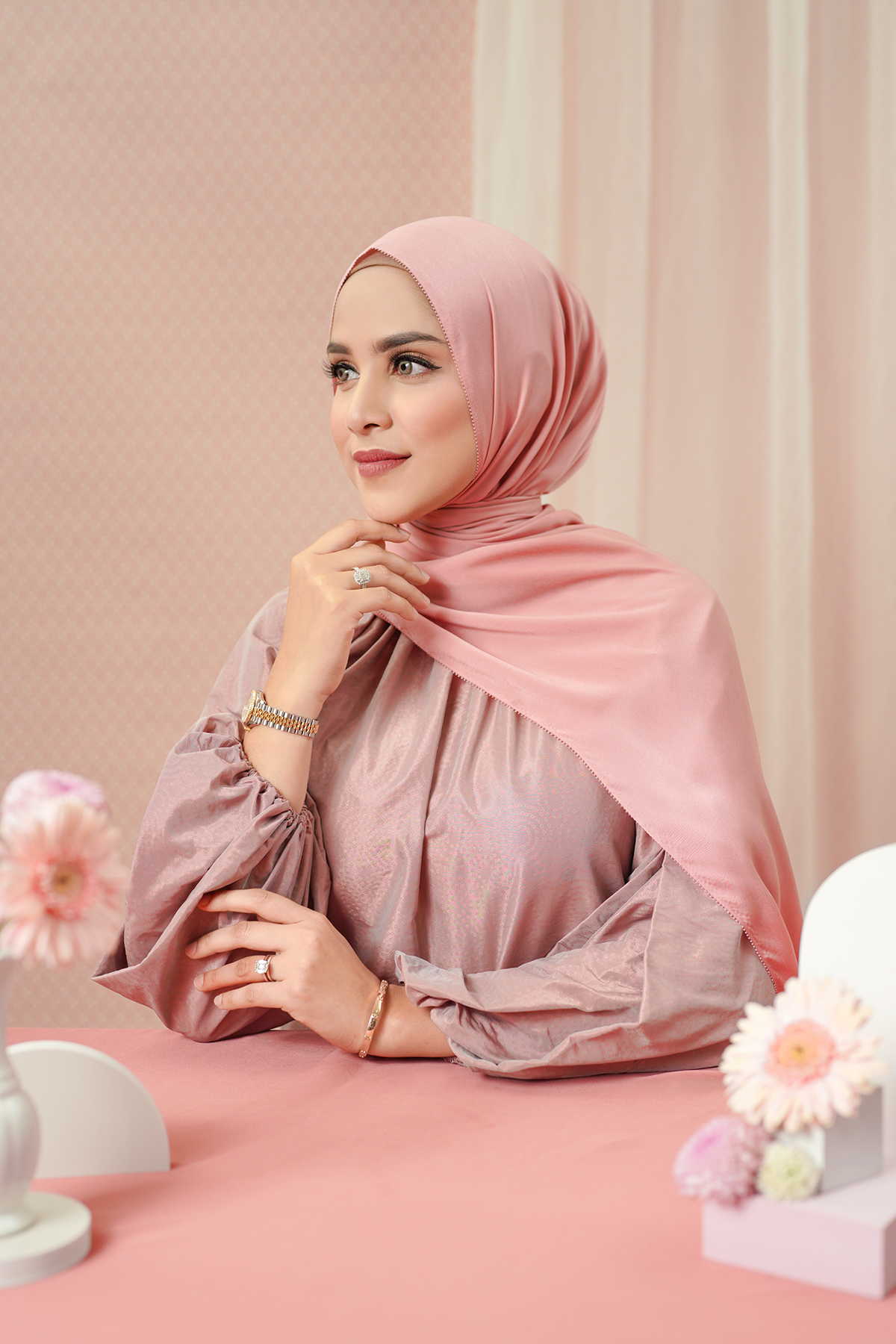 Zara Shawl - Blush