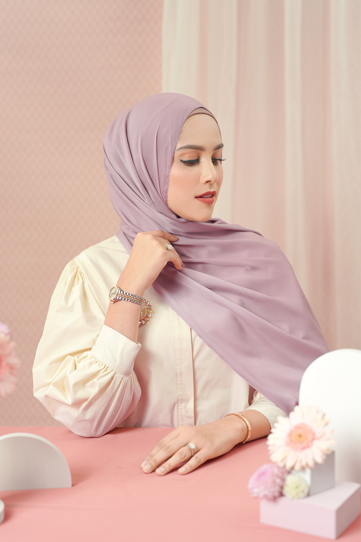 Zara Shawl - Mauve Shadow