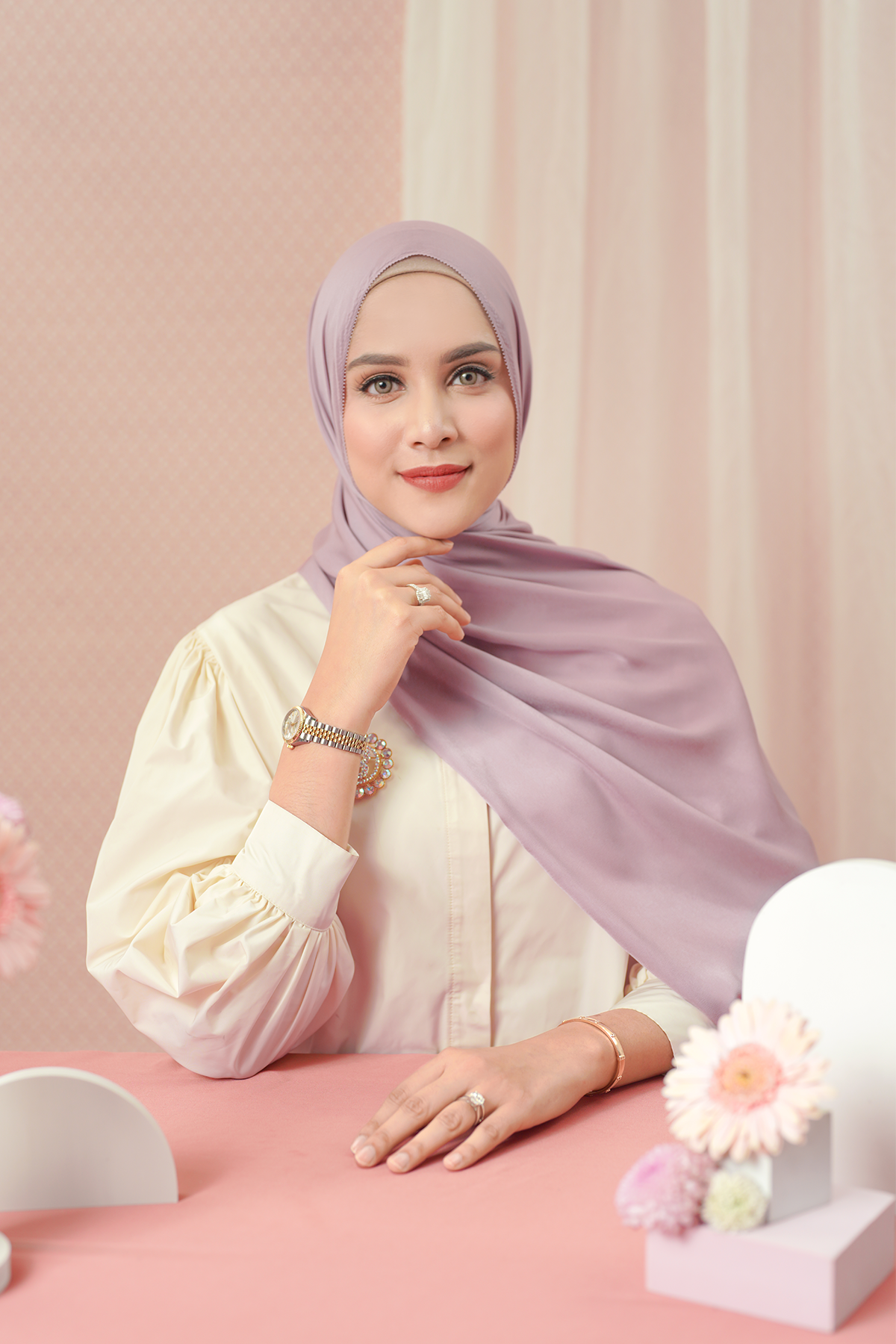 Zara Shawl - Mauve Shadow