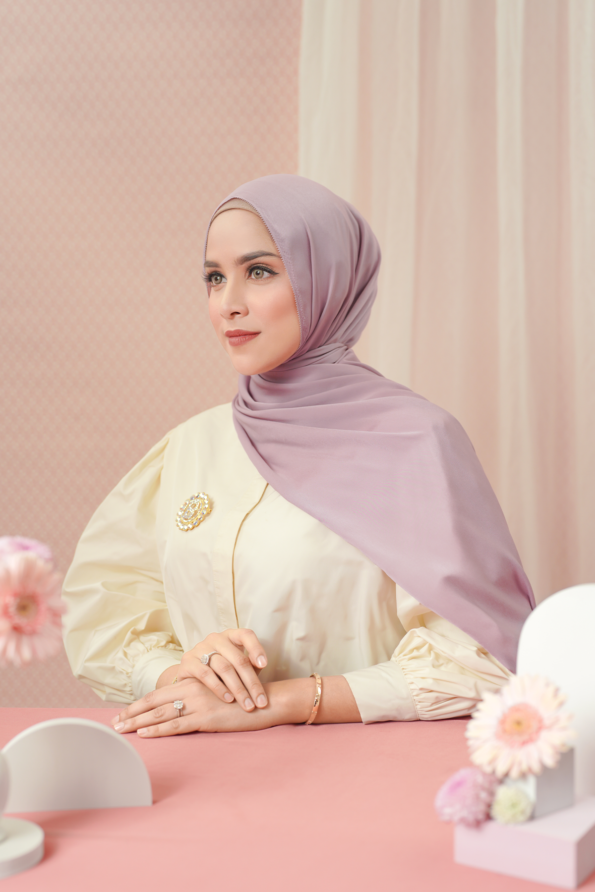 Zara Shawl - Mauve Shadow