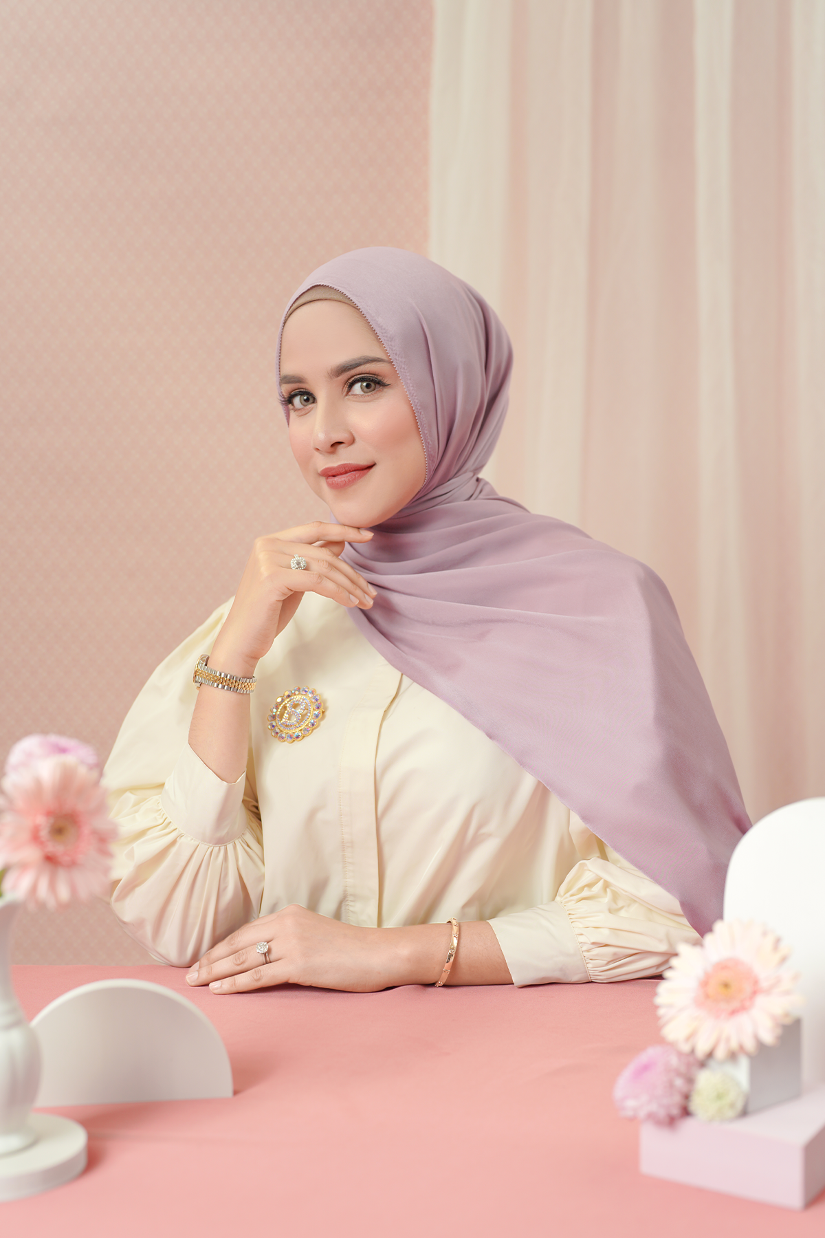 Zara Shawl - Mauve Shadow