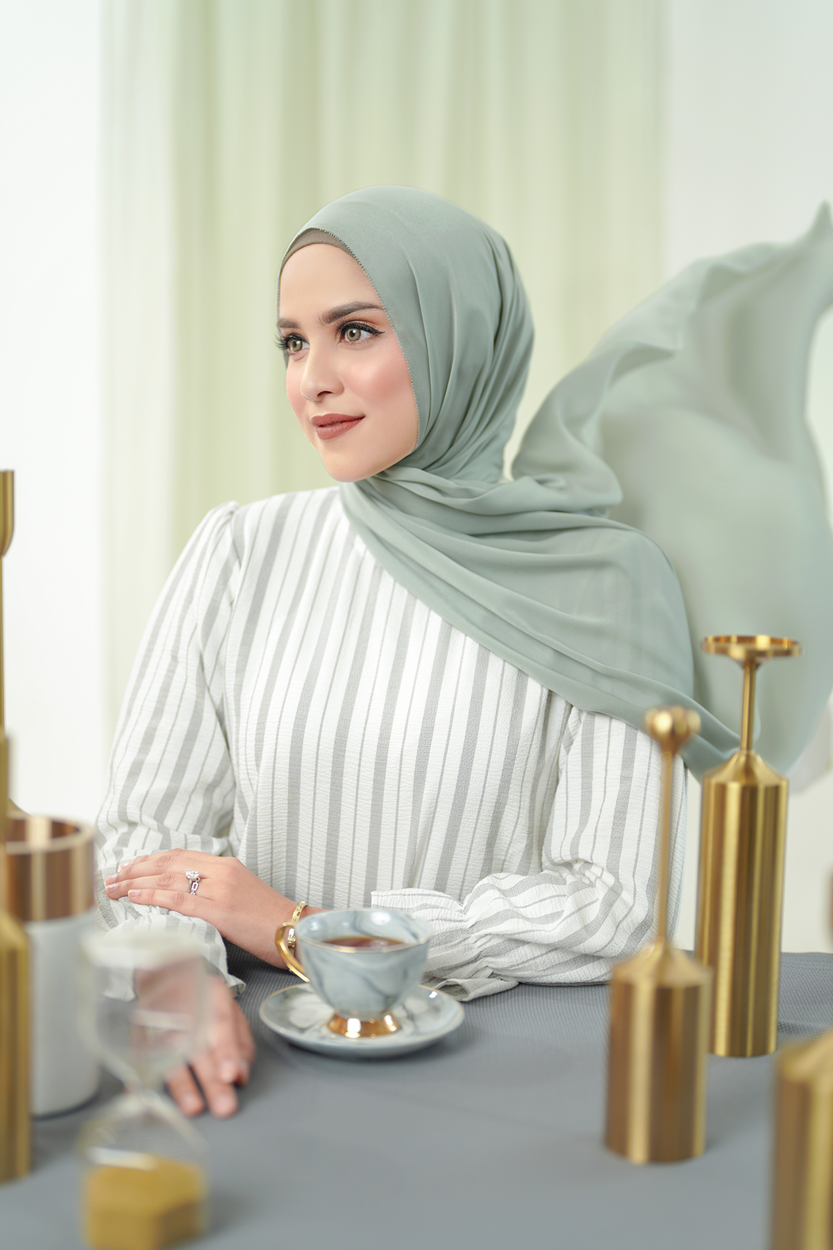 Zara Shawl - Mineral Gray