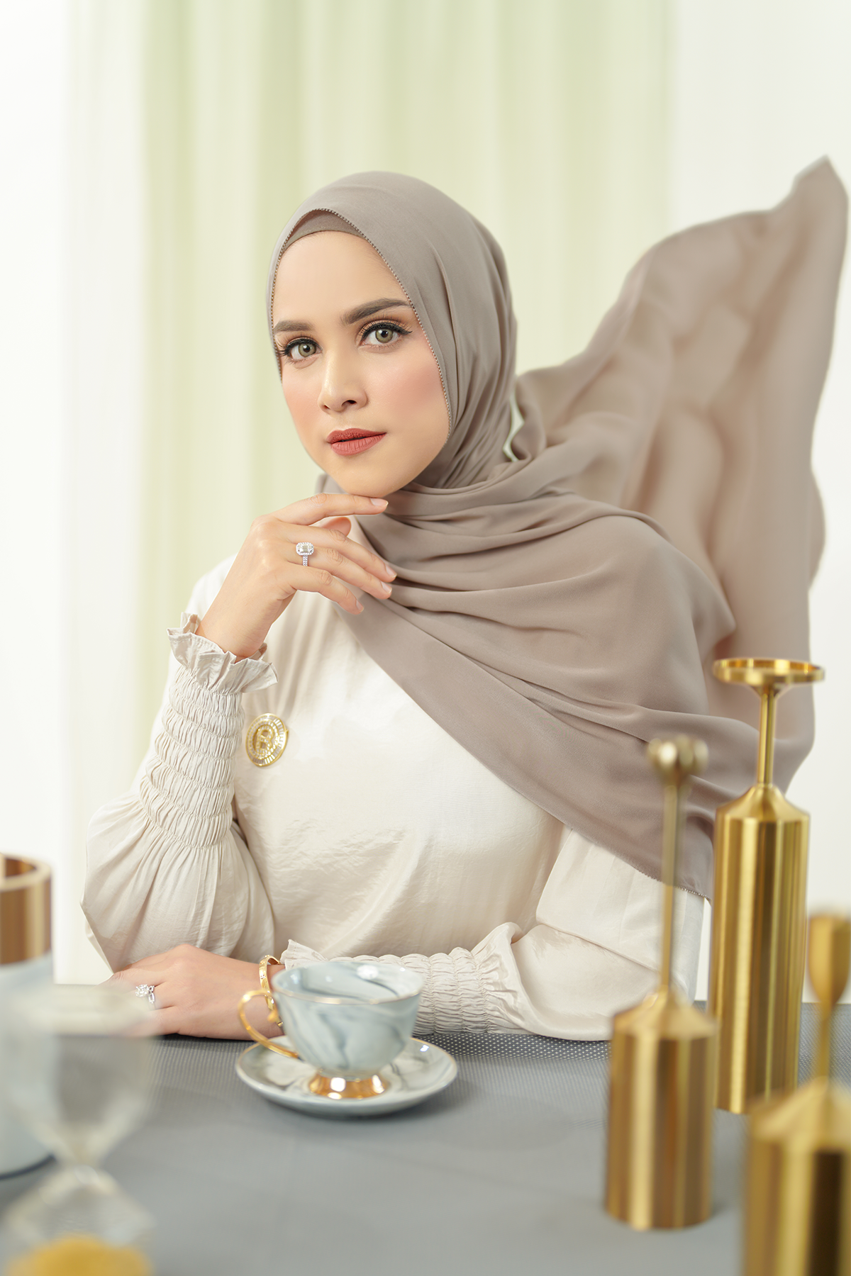 Zara Shawl - Stucco