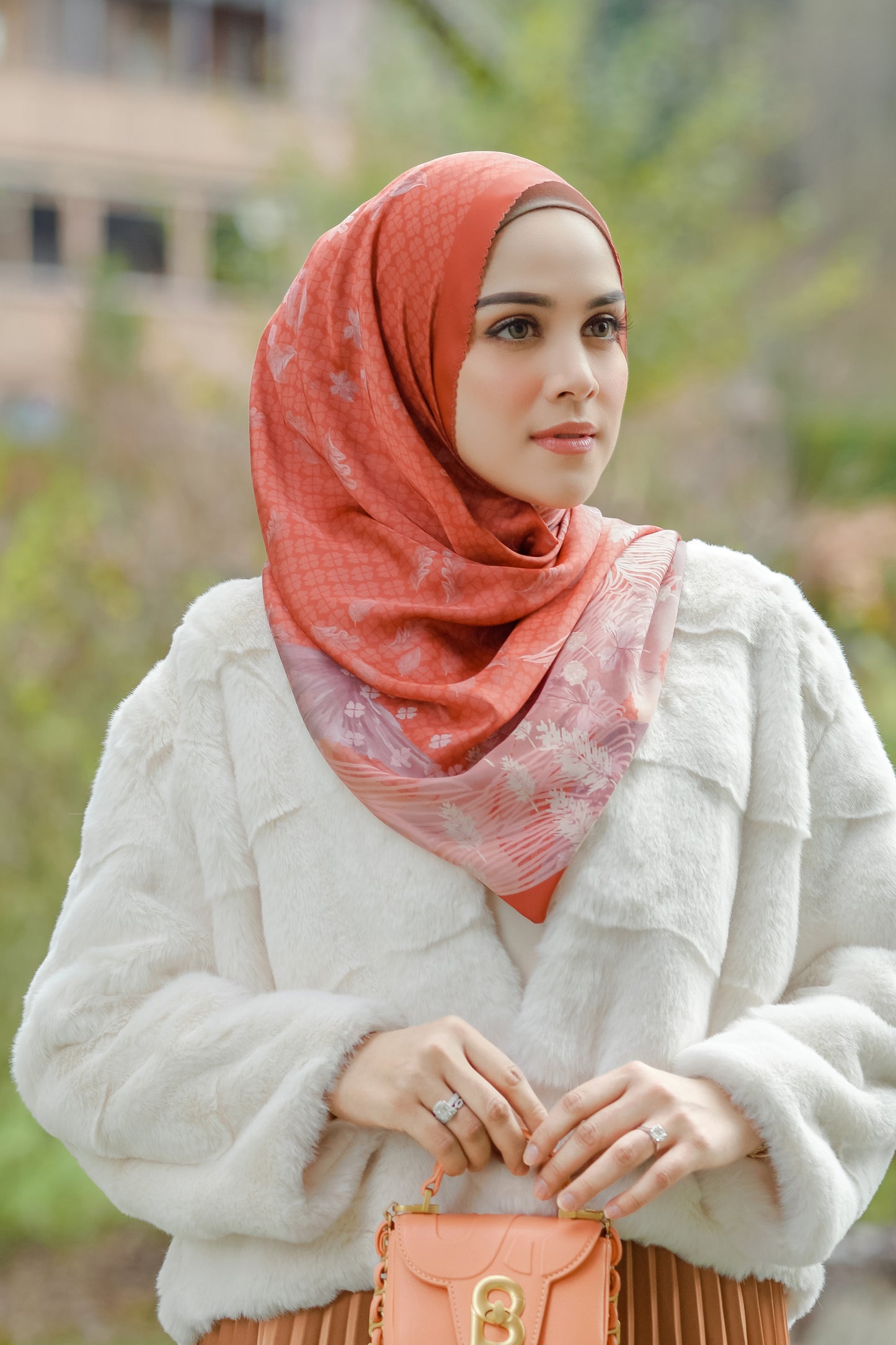 Iseltwald Saten Şal - Amber