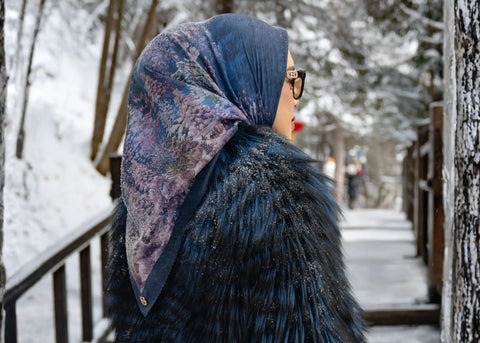 Jilbab Warna Denim 