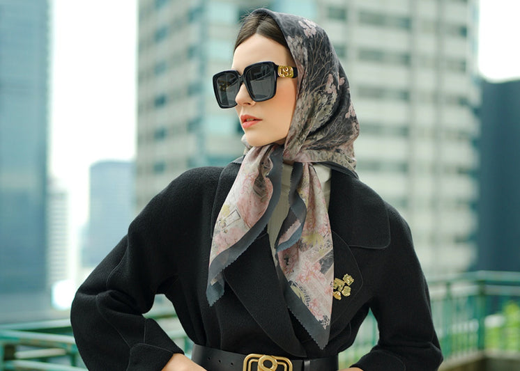 Inspirasi Model Kacamata Hitam untuk Wanita Hijab