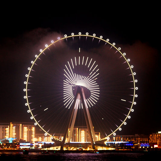 Buttonscarves at AIN Dubai Ferris Wheel