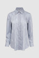The Editor Satin Shirt - Grey