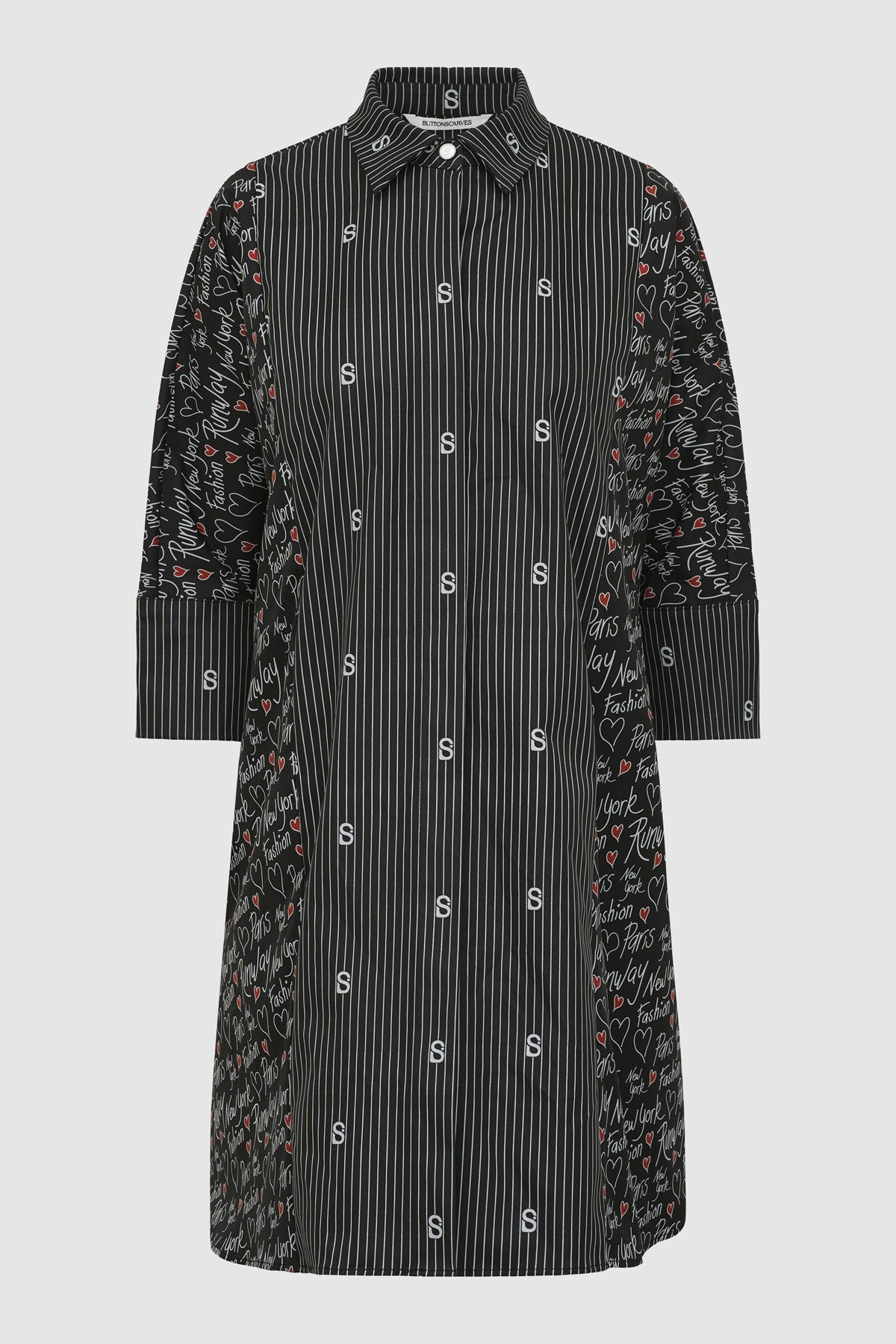 The Editor Tunic Shirt - Black