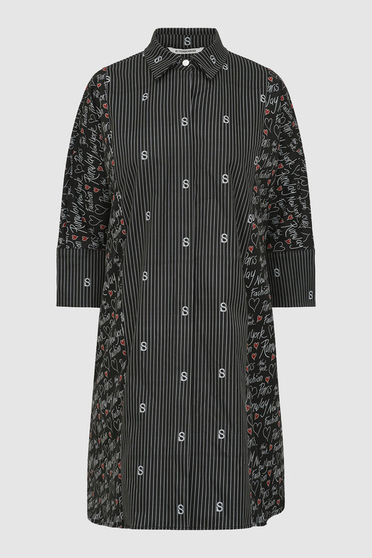 The Editor Tunic Shirt - Black