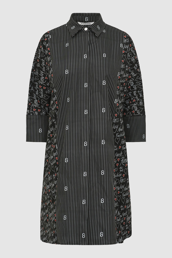 The Editor Tunic Shirt - Black