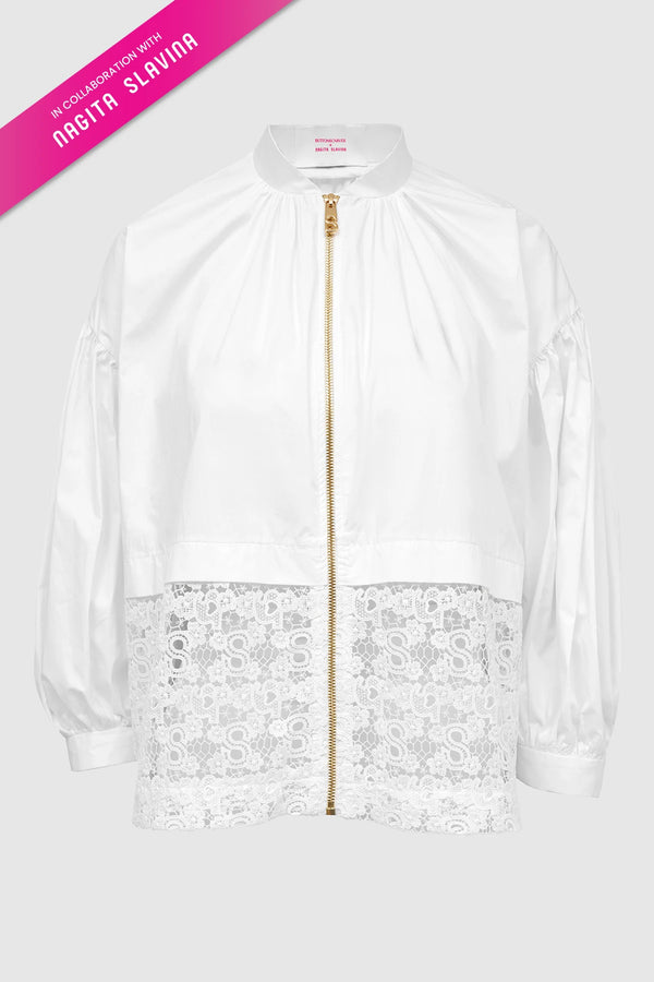 Nagita Embroidery Jacket - White