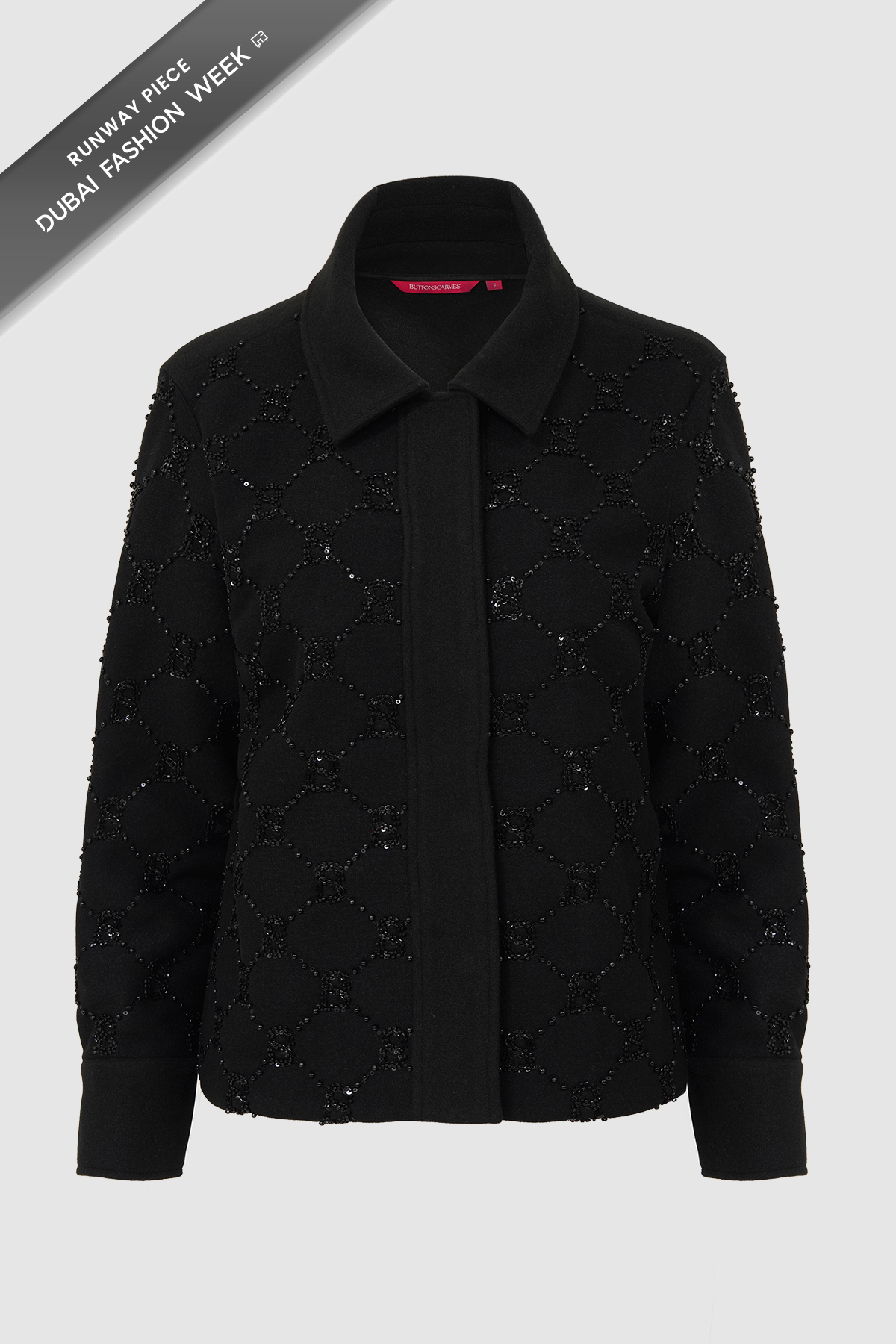 Beverly Beaded Shacket - Black