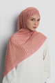 axis tie back shawl in mauveglow by buttonscarves front view