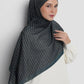 axis tie back shawl in stratified sea by buttonscarves front view