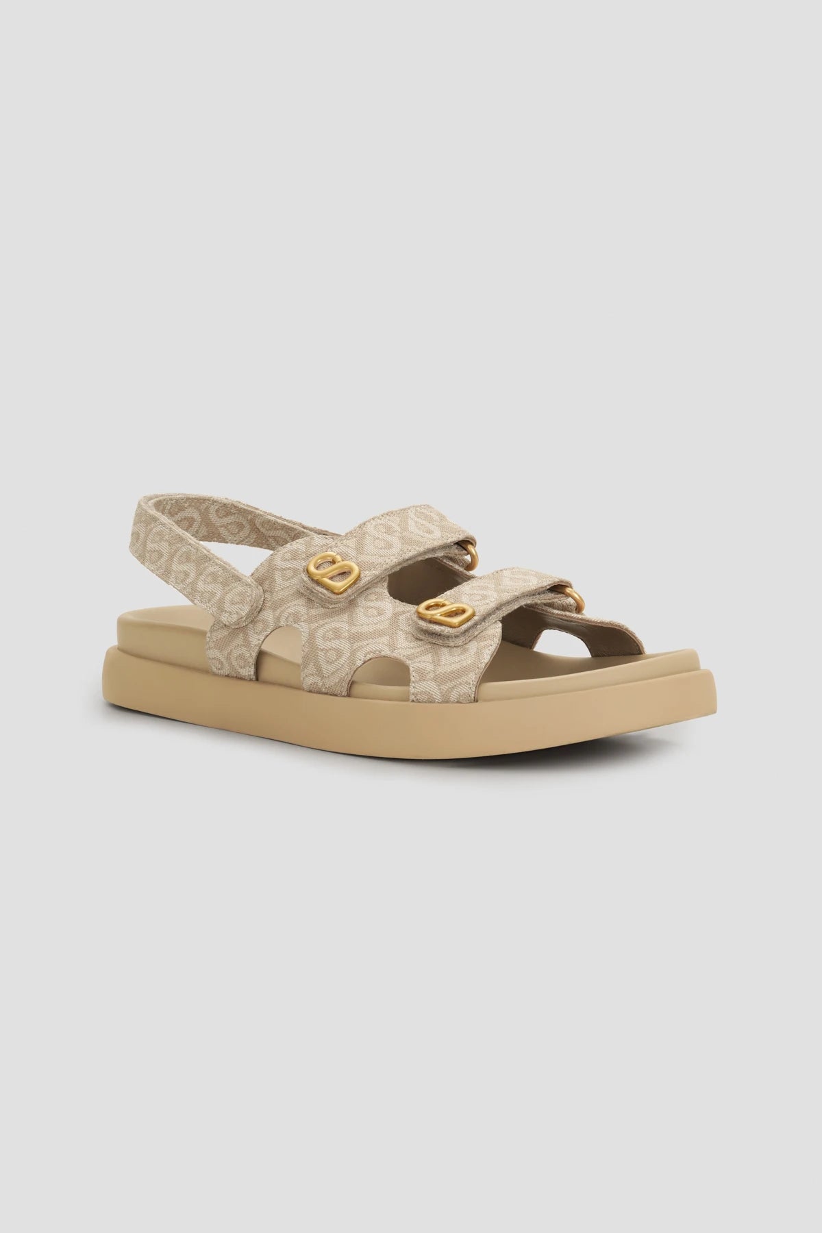 Bimu Double Strap Sandal - Beige