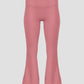 bimu high-waisted flare in mauvewood by buttonscarves 