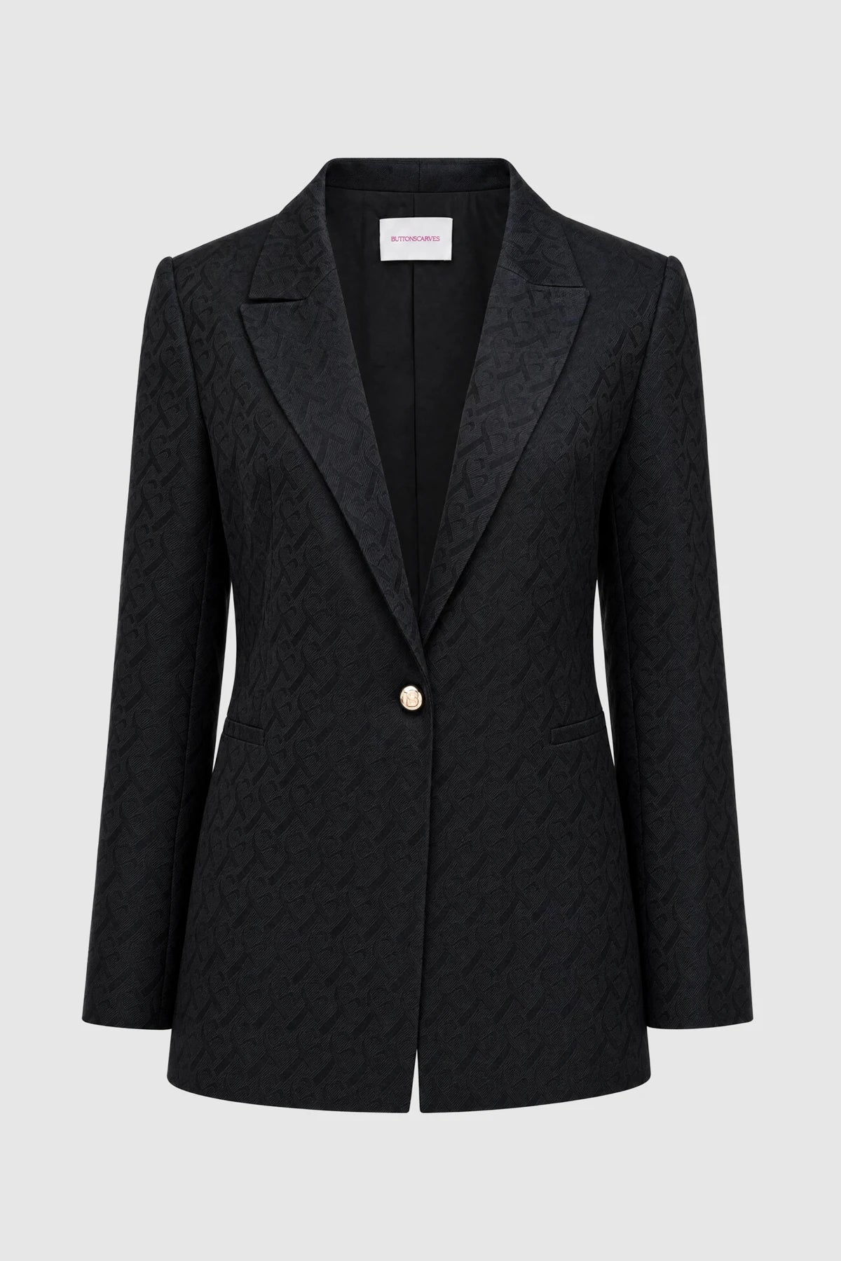 Bimu Jacquard Blazer - Black