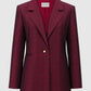 Bimu Jacquard Blazer - Maroon