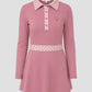 bimu polo dress in mauvewood by buttonscarves 