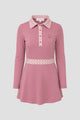 bimu polo dress in mauvewood by buttonscarves 