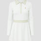 bimu polo dress in vanilla by buttonscarves 