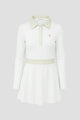 bimu polo dress in vanilla by buttonscarves 