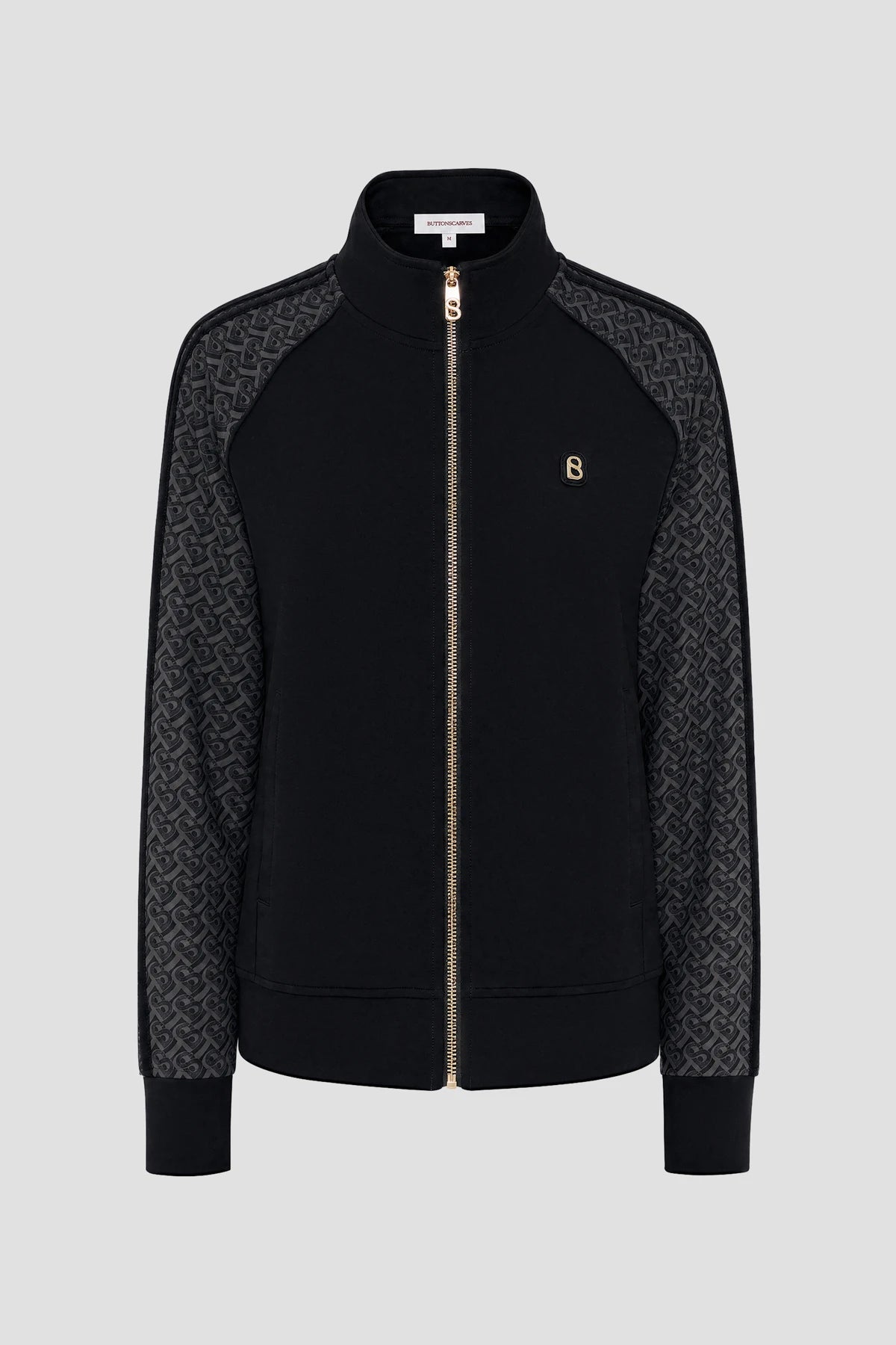 bimu shield jacket in black by buttonscarves 