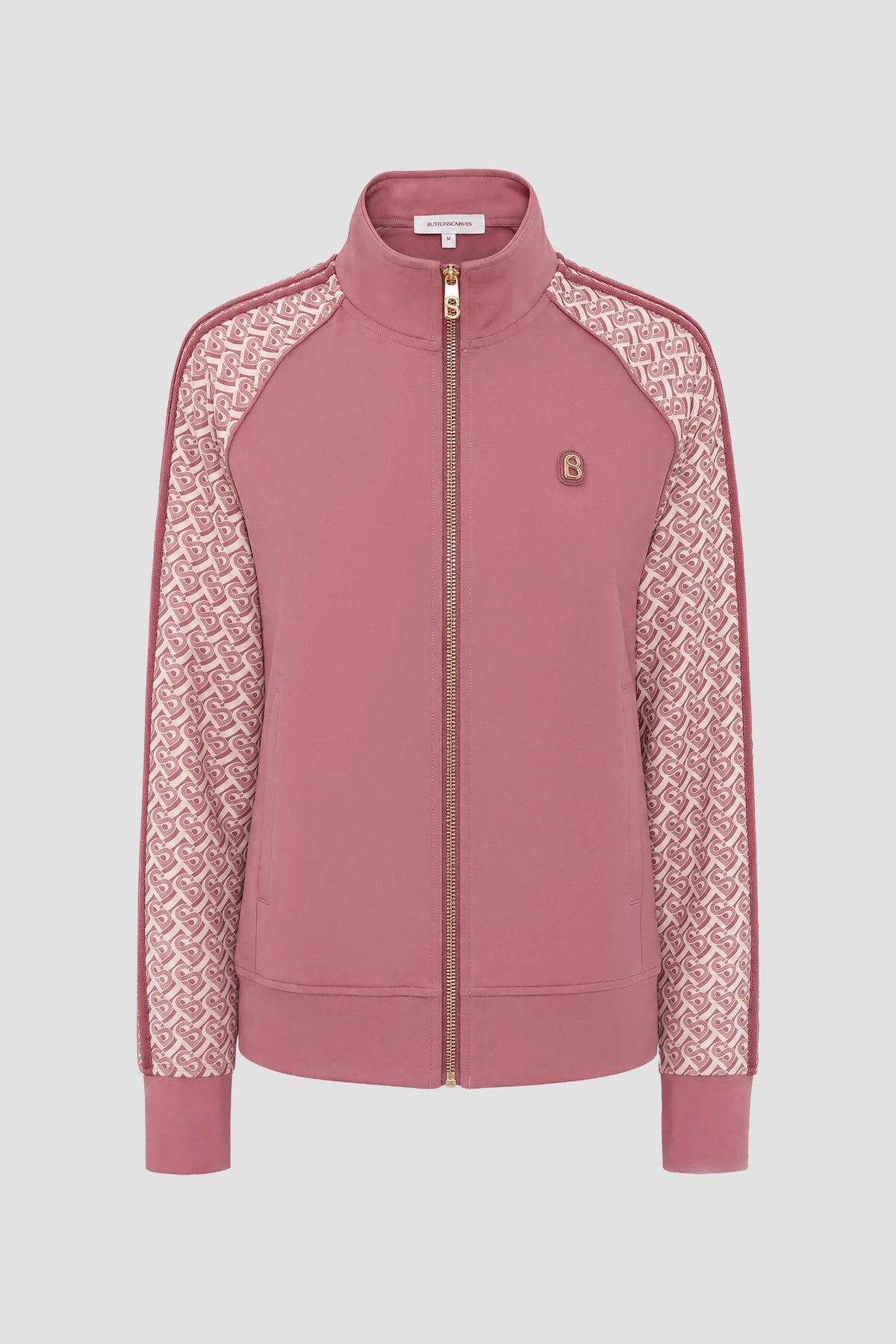 bimu shield jacket in mauvewood by buttonscarves 