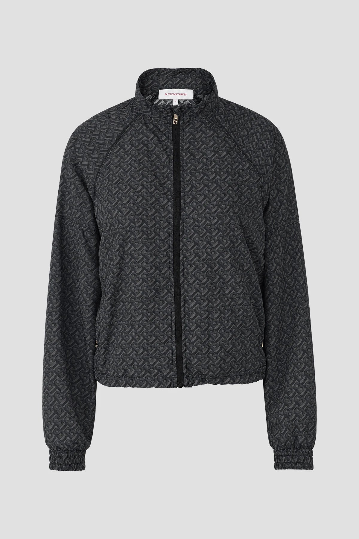 bimu windbreaker jacket in black by buttonscarves 