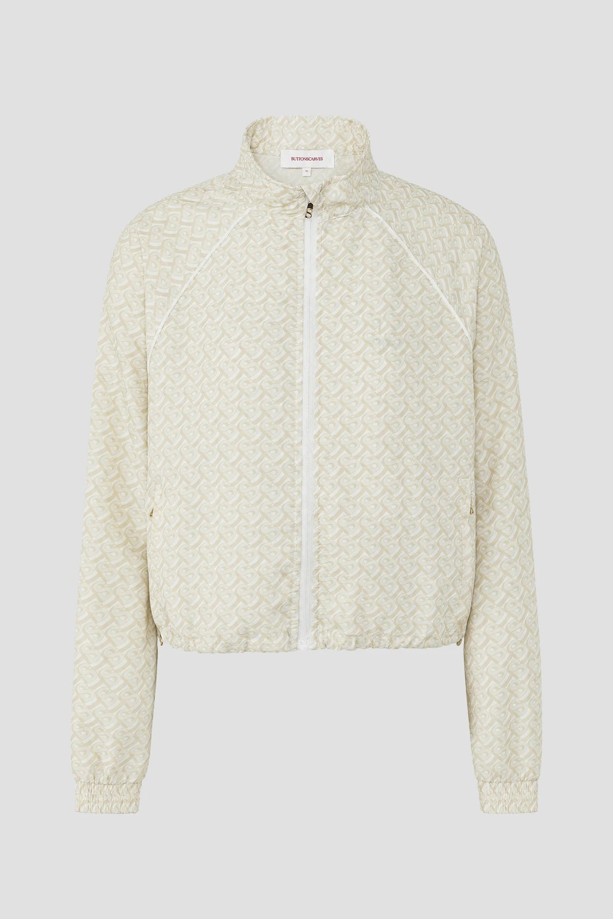 bimu windbreaker jacket in vanilla by buttonscarves 