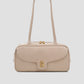bria shoulder bag in clay by buttonscarves front view