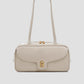 bria shoulder bag in lamb by buttonscarves front view