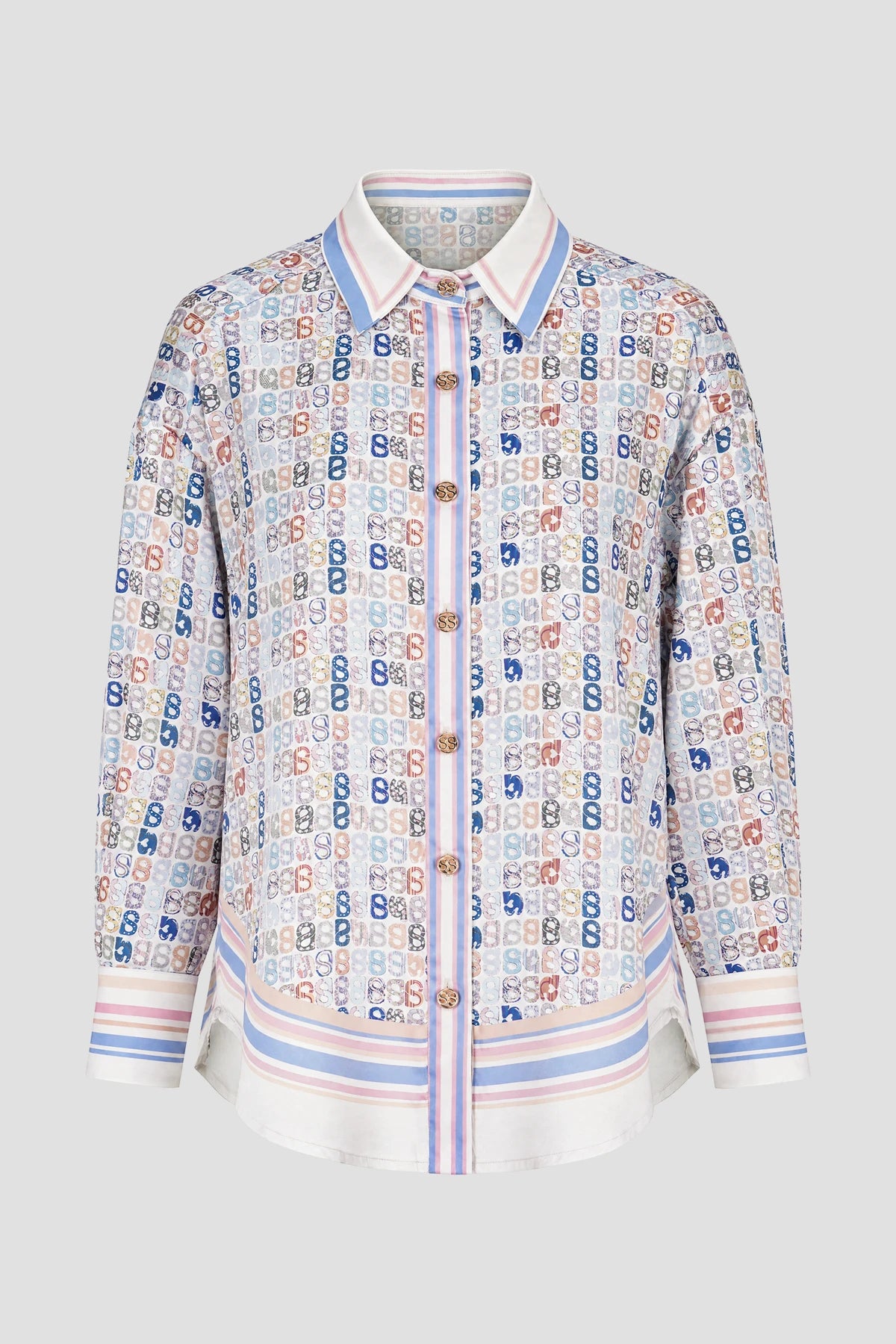 Nagita Oversized Shirt - Azure