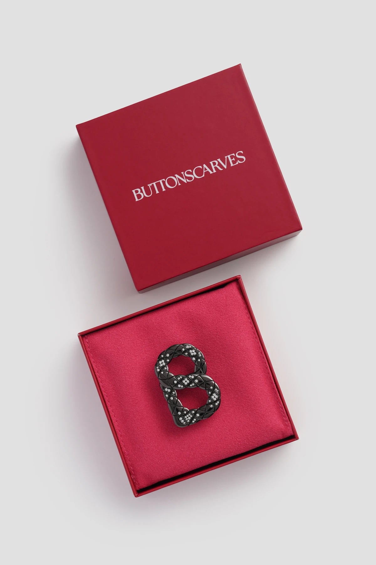 Cara Brooch - Hematite
