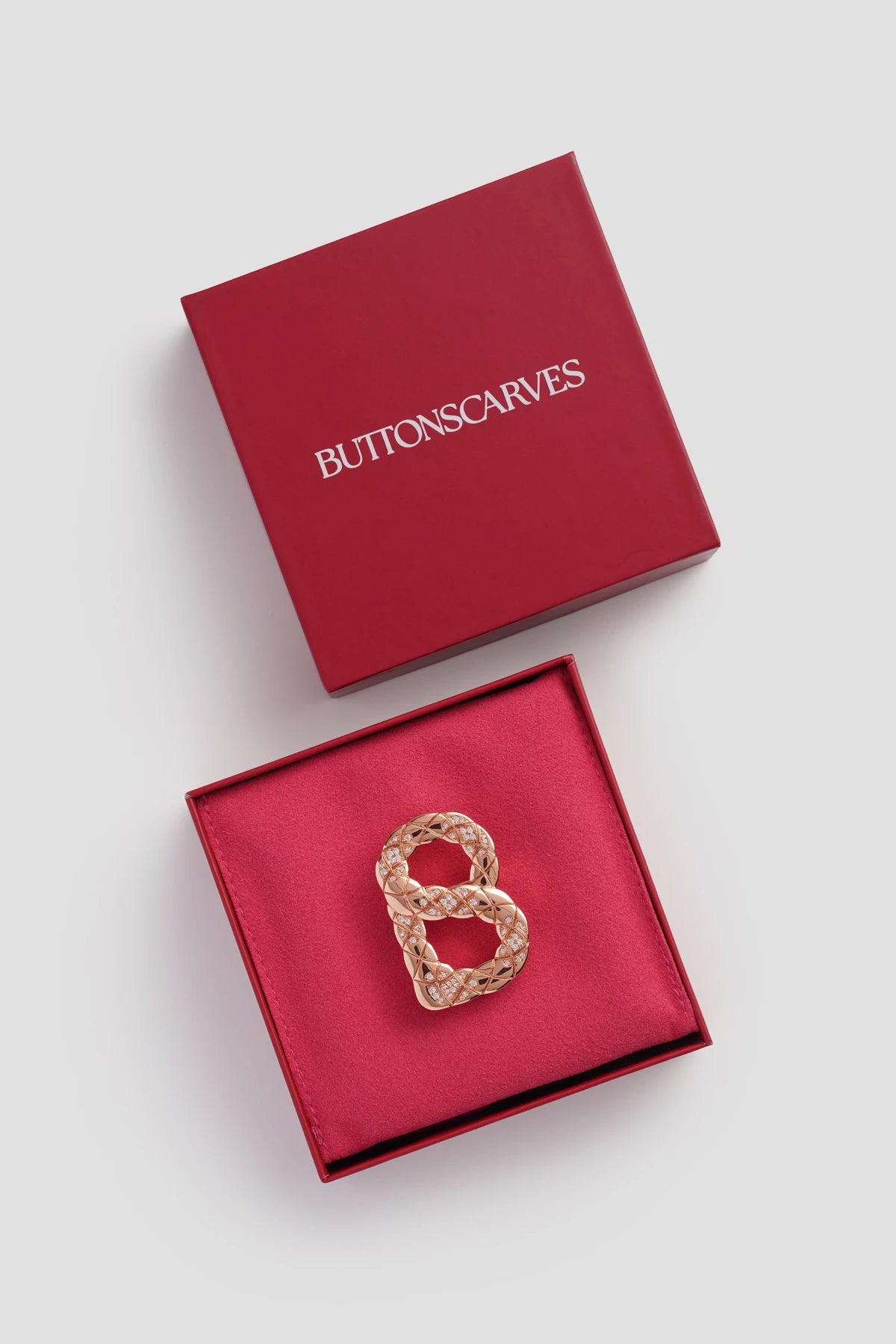 Cara Brooch - Rose Gold