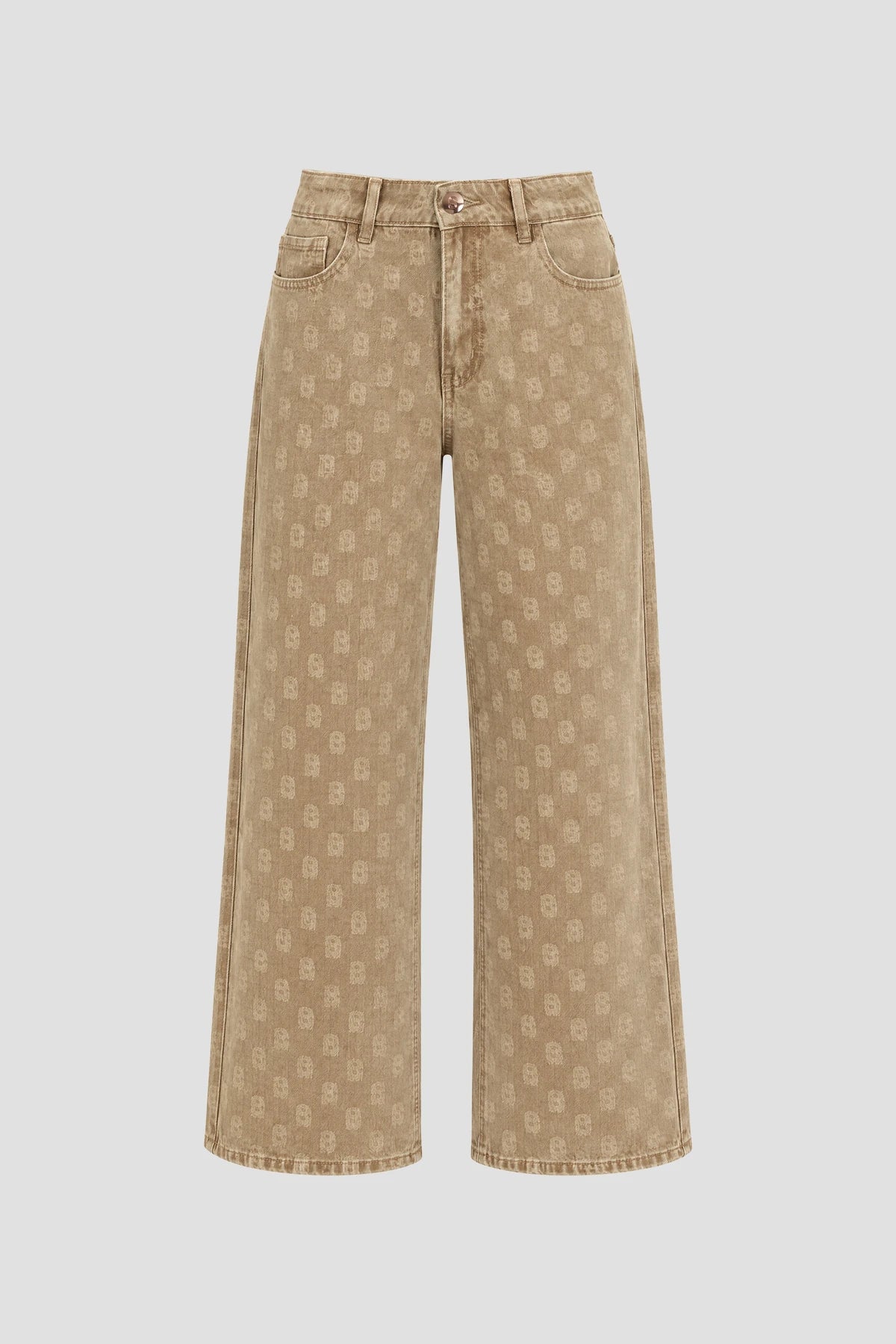 Elle Denim Pants - Tan