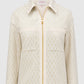 Freya Jacquard Jacket - Champagne Gold