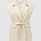 Freya Jacquard Vest - Champagne Gold