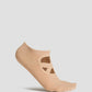 grip socks short in beige by buttonscarves 