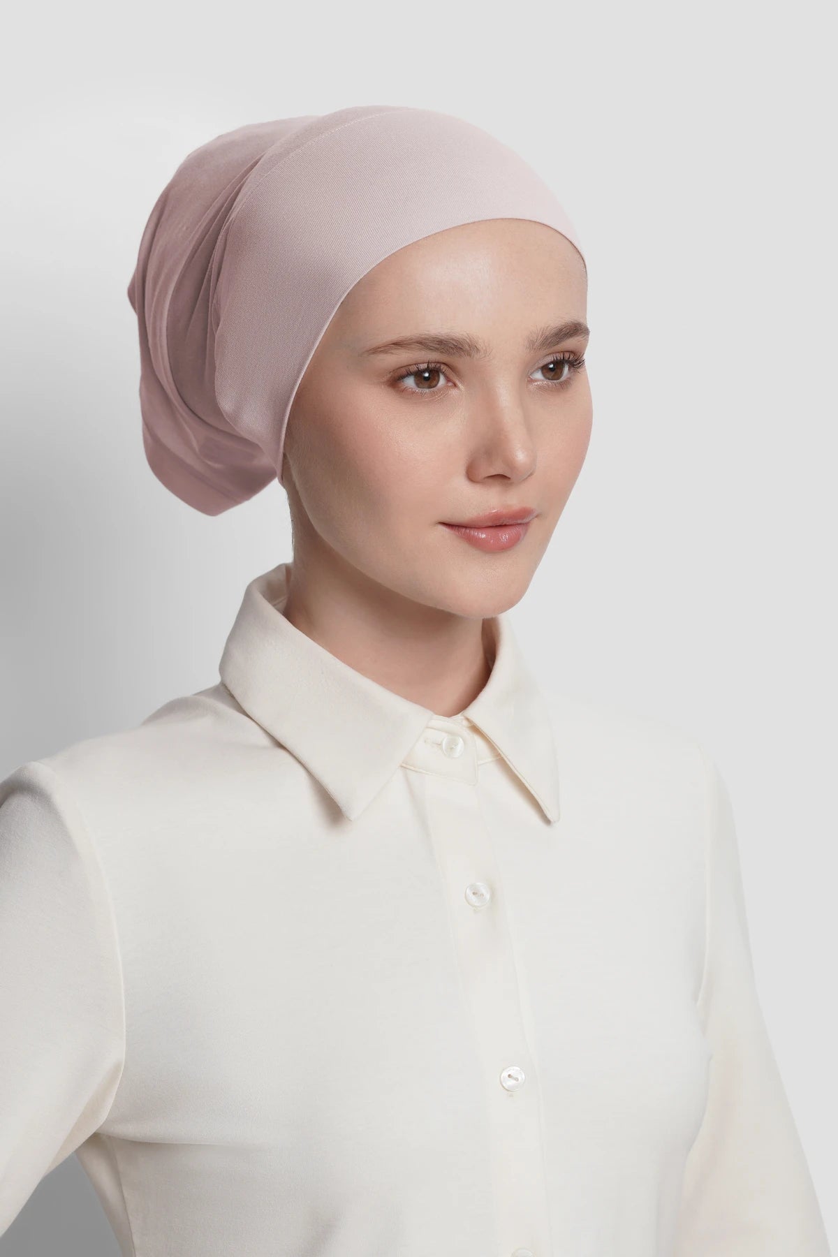 cap inner in whisper pink by buttonscarves 