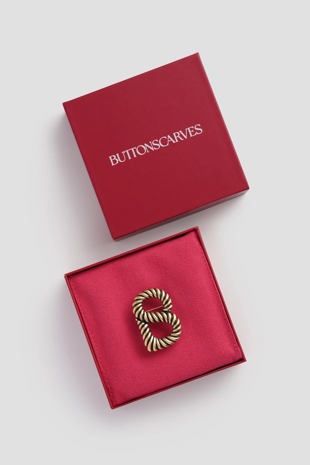 Interlock Brooch - Anti Gold