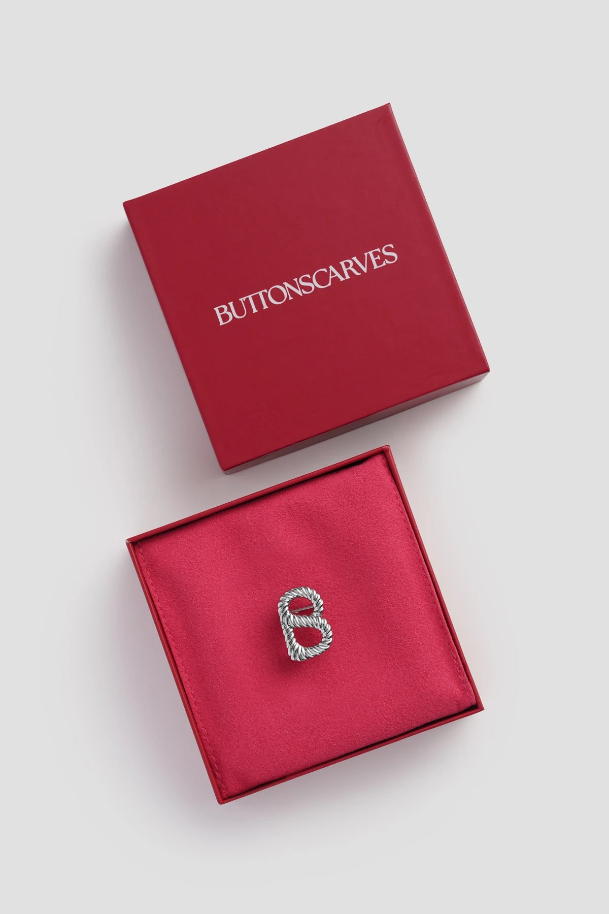 Interlock Petite Brooch - Silver