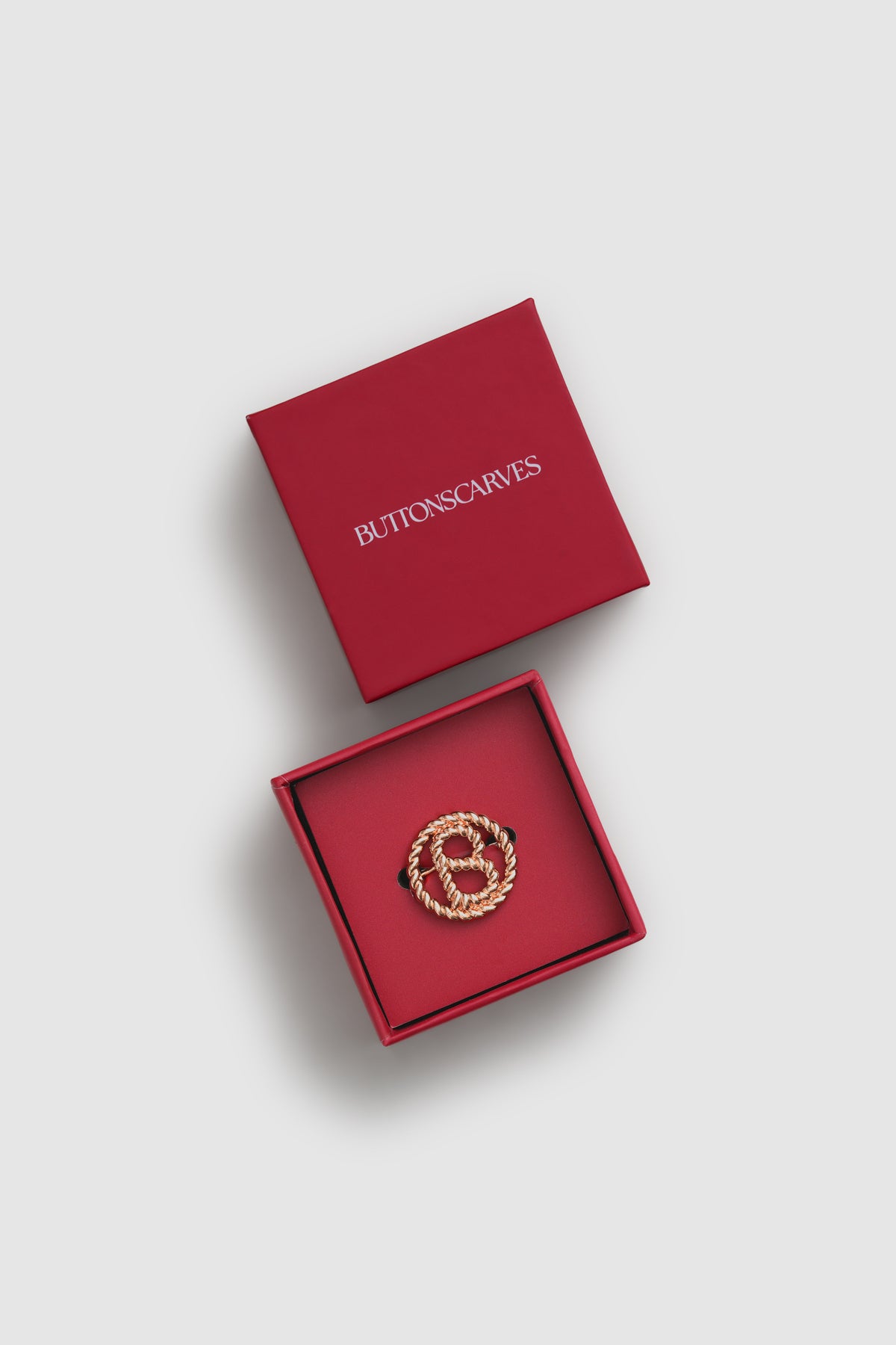 Interlock Pin Brooch - Rose Gold