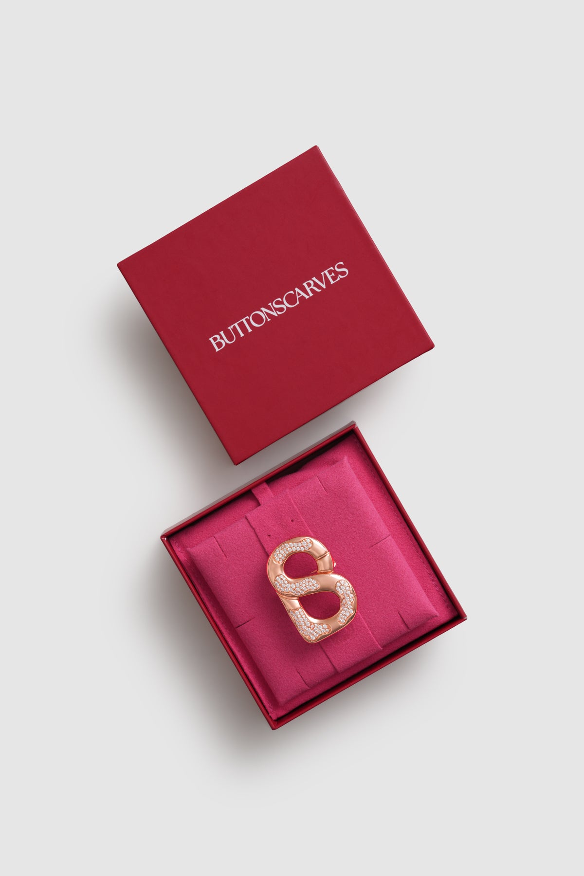 isla brooch in rose gold by buttonscarves